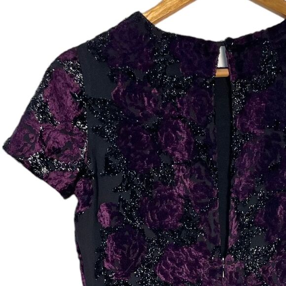 Dress the Population Short Sleeves Burnout Velvet Mini Dress Size Small‎ - Picture 11 of 16